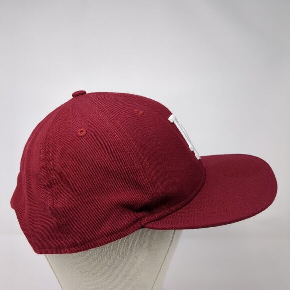 New Era 9Fifty LA Los Angeles Dodgers Snapback Hat Red OSFA MLB Embroidered Logo - Picture 5 of 10